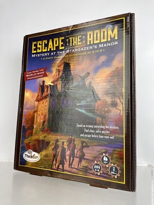 NEU ThinkFun ESCAPE THE ROOM - MYSTERY AT STARGAZERS MANOR Spiel Party Puzzle
