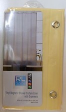 100  Vinyl Magnetic Shower Curtain Liner with Grommets standard size 70" x 72"