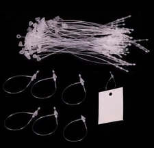 TIAMALL 2000 Pcs Hang Tag String Plastic Tag Fastener for Clothing Tags 3 inc...