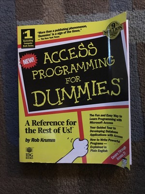 Access Programming for Dummies by Robert Krumm (1994, Trade Paperback)