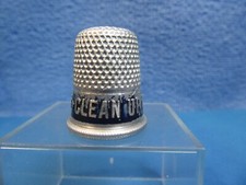 Dé à coudre publicitaire " Clean up with Cleeco "