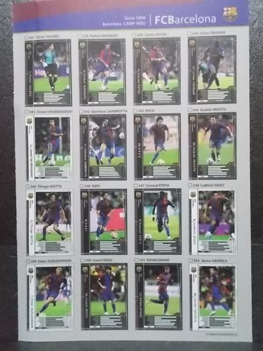 Panini WCCF Base Team Set Barcelona Messi Rookie - Picture 4 of 21