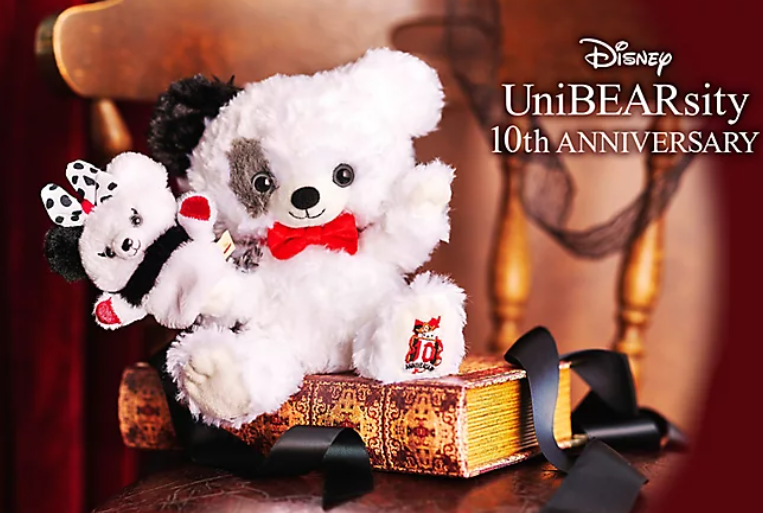UniBEARsity 10th ANNIVERSARY Cookie Plush doll Disney Cruella 101