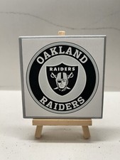 Oakland Raiders Handmade Ceramic Coasters 4 