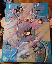 original abstract paintings on canvas signed