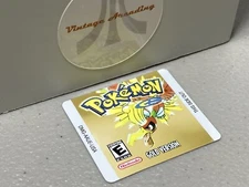 Pokemon Gold Version (Nintendo Game Boy) Replacement Label