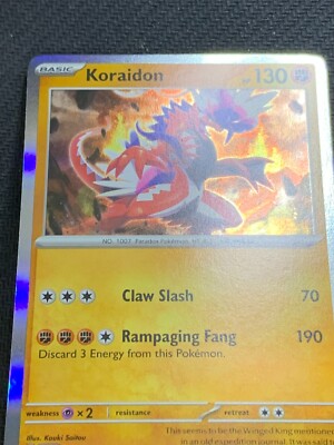 Koraidon 124/198 Holo Rare Scarlet & Violet Pokemon Card 2023 | eBay Koraidon 124/198 Holo Rare Scarlet & Violet Pokemon Card 2023 | eBay
