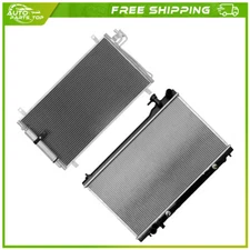 Aluminum Radiator and AC Condenser Cooling Kit For 2003 2004 05-07 Infiniti G35