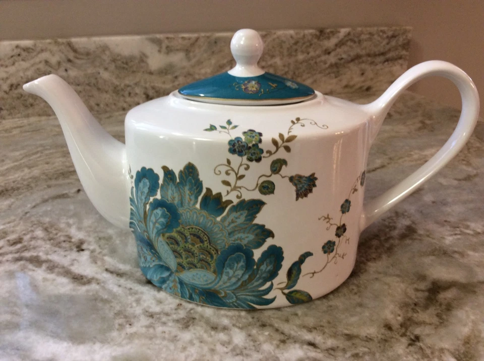 Tetera Fifth Eliza Teal 222. Hermoso. Porcelana. Nuevo. Foto 4 de 4