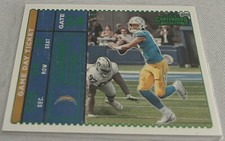 2022 Contenders Football Justin Herbert Chargers Game Day Ticket Green