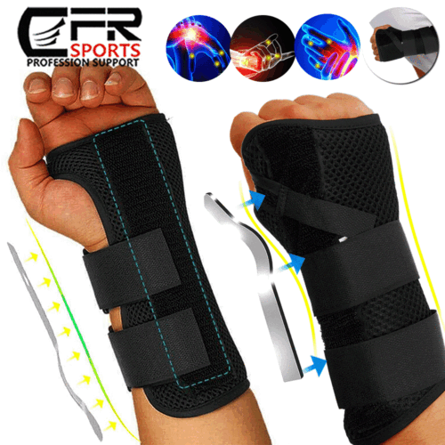 Left Right Wrist Hand Support Brace Splints Carpal Tunnel Sprain Arthritis CFR - Picture 1 of 15