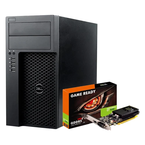 Gaming Tower PC i7 Dell 32GB 1TB SSD Nvidia Graphics GT1030 AMD RX550 DDR5 HDMI