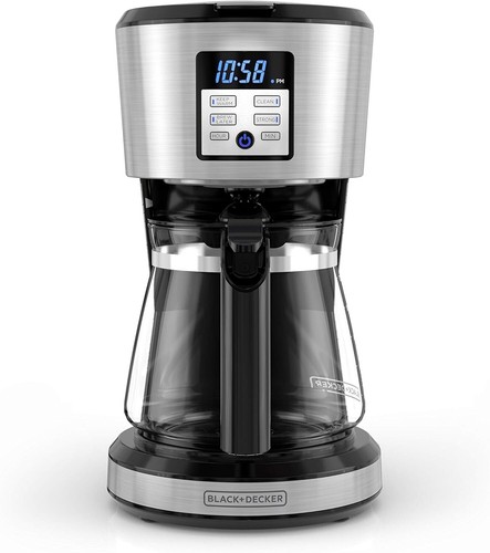 Programmable 12-Cup Coffee Maker Exclusive Vortex Technology Coffeemaker, Silver - Picture 5 of 9