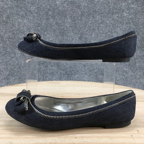 Mossimo Shoes Womens 5.5 Slip On Loafers Blue Denim Round Toe Casual Comfort - Picture 2 of 18