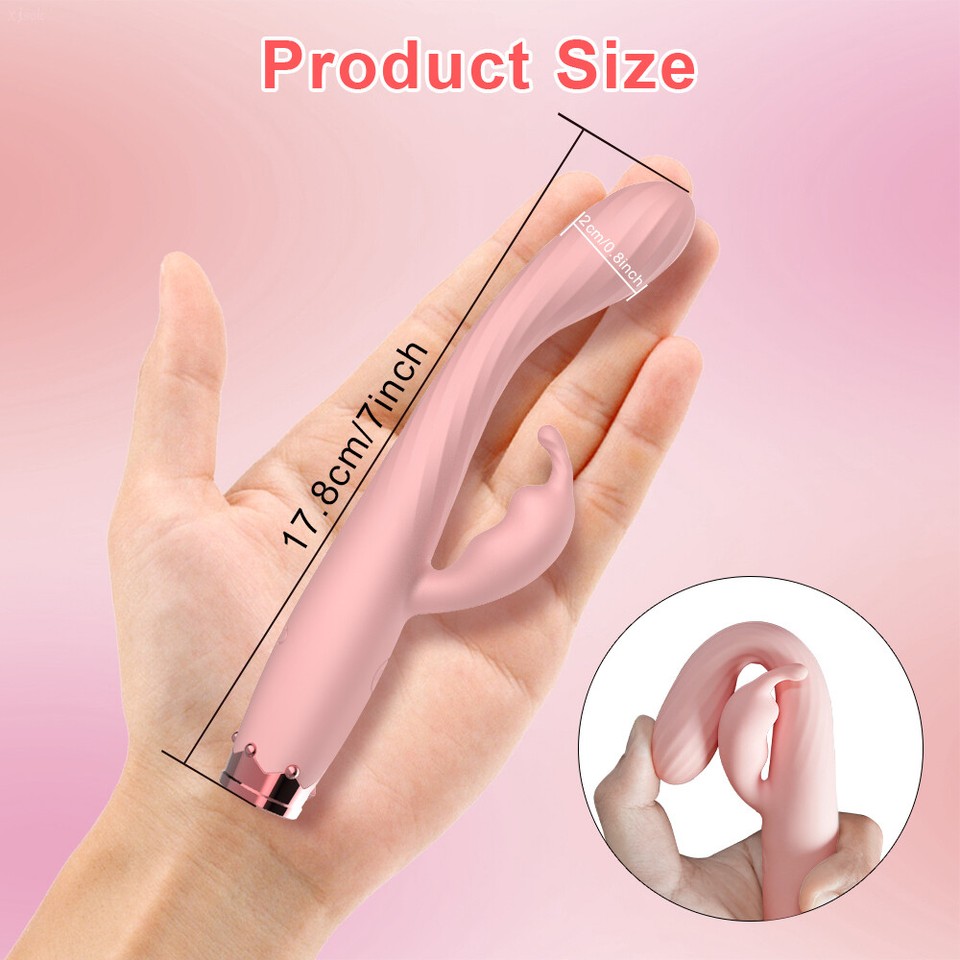 Vibromasseur Rabbit Waterproof JOYGRACE - 30 Vitesses, Pour Point G - Neuf En Silicone Rose - Sex Toy Femme