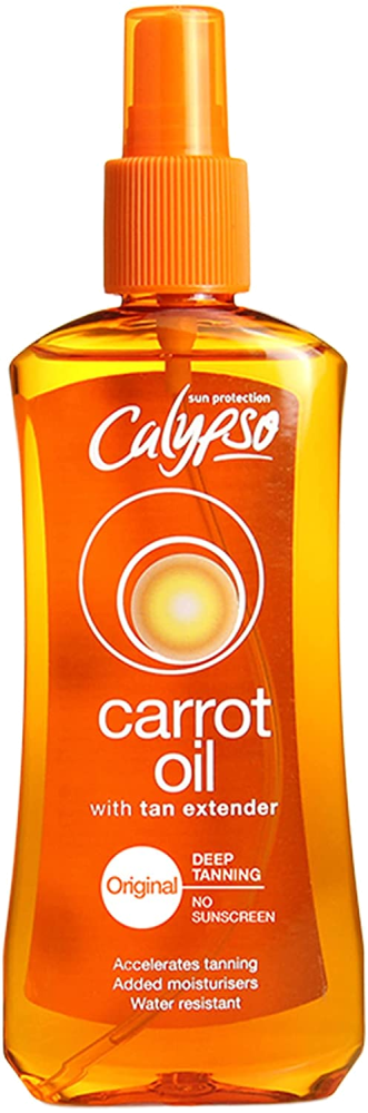 Calypso Original Carrot Oil | No SPF | Accelerates tanning | No Self tan | 200ml