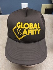 Vintage 80s Trucker Style Baseball Hat- Global Safety - New