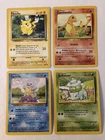 Pokemon Base Set Starters Lot: Pikachu, Squirtle, Bulbasaur, Charmander 4