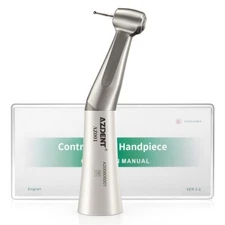 AZDENT Dental 1:1 Slow Low Speed Handpiece Push Button Contra Angle
