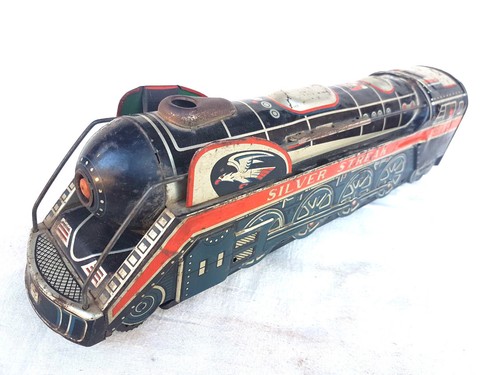 Rare Vintage Battery MT Trademark Silver Streak 3305 Litho Tin Train Toy, JAPAN - Picture 12 of 12