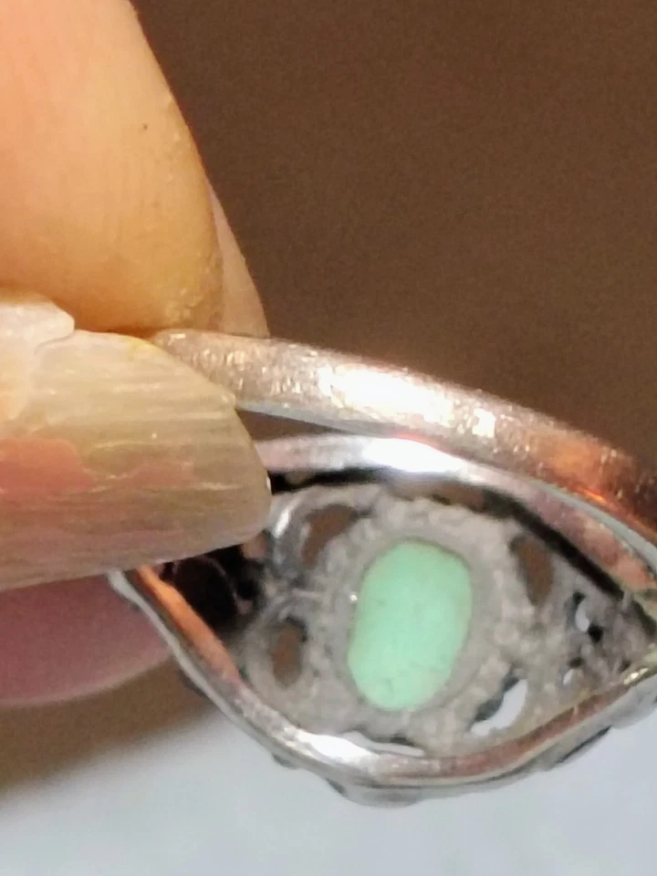 Кольцо с драгоценным камнем юго-западное серебро 925 пробы бирюза размер 5,5 - Изображение 3 из 4