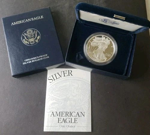 1998-P American Silver Eagle Proof — photo from the most recent tracked eBay sale