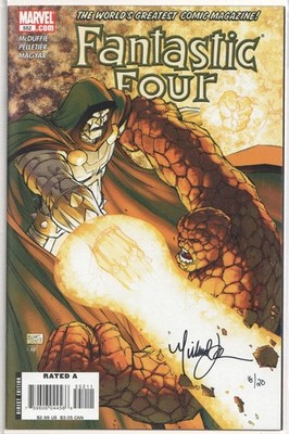 FANTASTIC FOUR 552 DYNAMIC FORCES SIGNED MICHAEL TURNER DOCTOR DOOM MARVEL MOVIE
