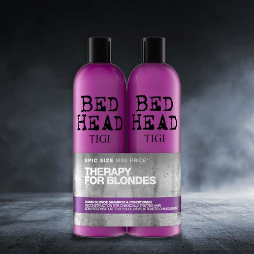 Cabezal de cama de TIGI champú y acondicionador rubio mudo dúo 750 ml con cepillo para el cabello GRATIS - Imagen 2 de 19