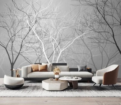 3D Gray Branches O951 Wallpaper Wall Murals Removable Wallpaper Sticker Amy