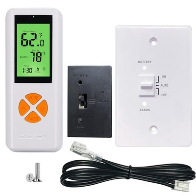 Fireplace Thermostat Remote Control Kit, for Millivolt Gas Valve & Electronic...
