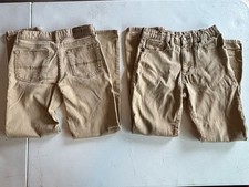 Lot Of 2 U.S. Polo Assassin Boys Khaki Pants Size 12 BTS School Uniform Pants