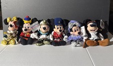 Disney Store Mickey  Minnie Characters Lot Of 6 Disneyland Plush Toys 9  W/Tags