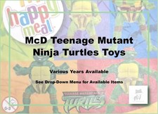 McDonald's Teenage Mutant Ninja Turtle TMNT Figures-Various Years-Pick