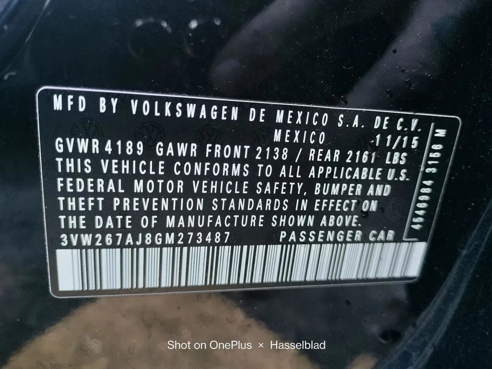 PASSANGER DASH AIR BAG 5C6880204J 2015-2018 VOLKSWAGEN JETTA - Imagem 2 de 4