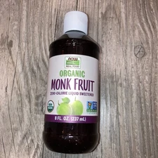 Monk Fruit Liquid Organic 8 Oz By Now Foods