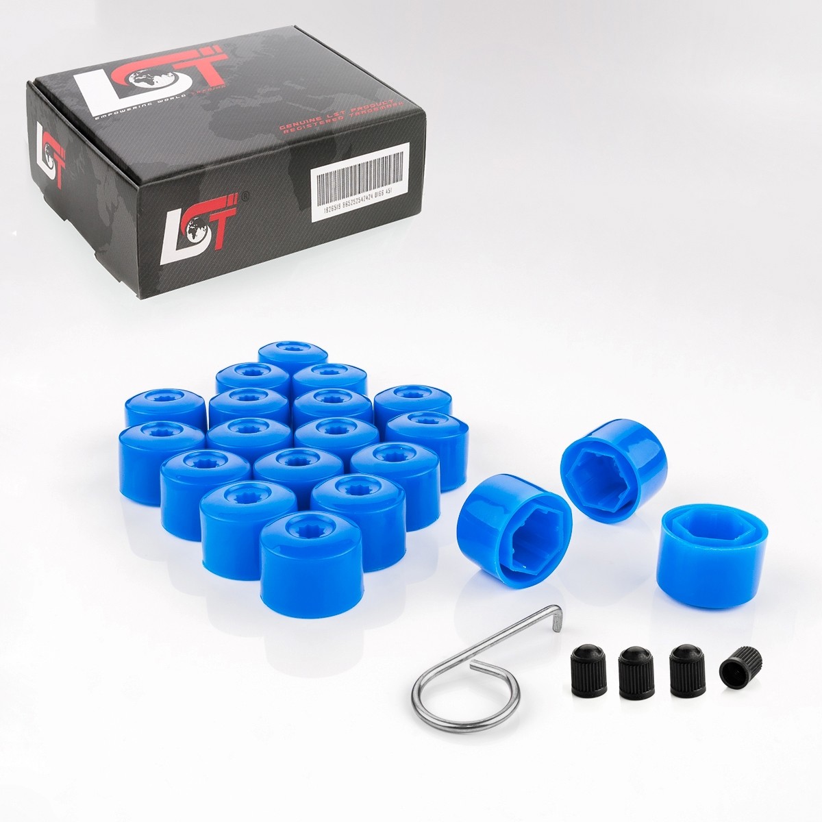 20x Shrouds Wheel Screw Caps Wheel Bolt Blue 0 21/32in for BMW 2er 3er