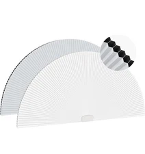 Arch Window Blackout Cellular Shade Blinds, Cordless, No Drill - White 36"x72"