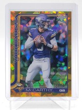 J.J. MCCARTHY 2025 TOPPS CHROME SAPPHIRE GOLD /50 #199 Q5692