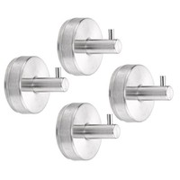 Saugnapf Haken Edelstahl Saughaken Handtuchhalter 4 StüCk Silber Ohne Bohren