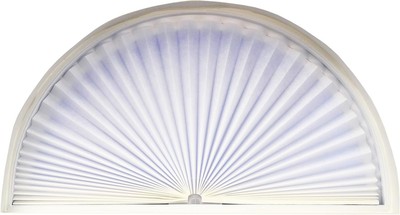 Redi Shade No Tools Original Arch Light Filtering Pleated 72''W x 36''H, White 