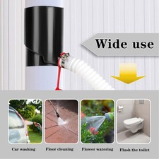 Rainwater Diverter Rainwater Collection System Plastic 8cm Round Downspout