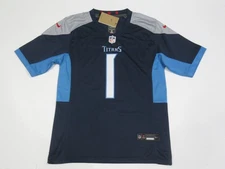 Cam Ward #1 Tennessee Titans Men's Game Jersey Navy Blue