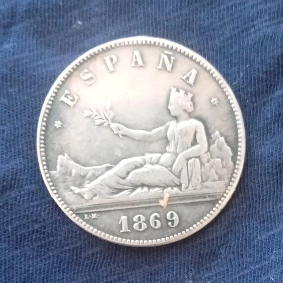 5 Pesetas 1869 Argent - Photo 1/3