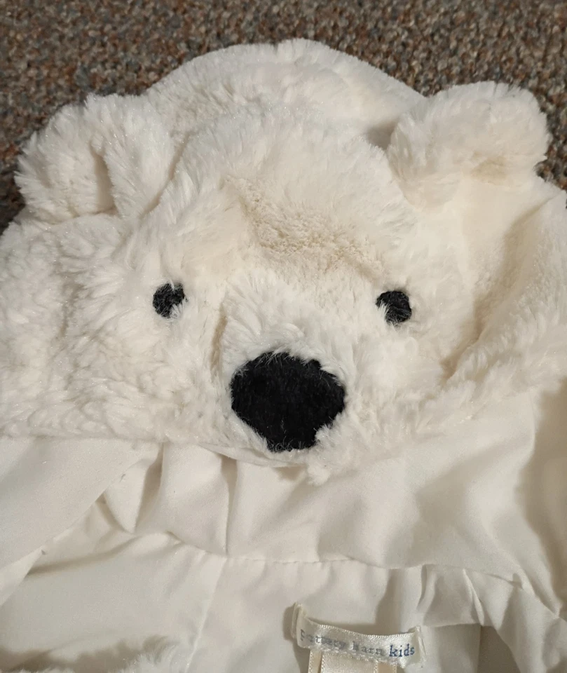 Pottery Barn белый медведь костюм унисекс размер 12-24 месяцев новый без ярлыков - Изображение 4 из 4
