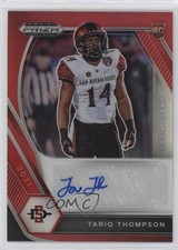 2021 Panini Prizm Draft Picks Red 60/199 Tariq Thompson #DPA-TTH Auto qf8