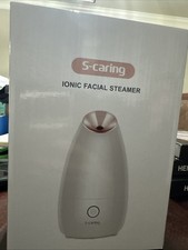 S-Caring Ionic Facial Steamer Nano Ionic Steam Opens Pores New In Box Skincare
