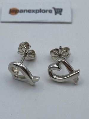 Tiffany & Co. Sterling Silber Paloma Picasso Mini Loving Heart Ohrstecker