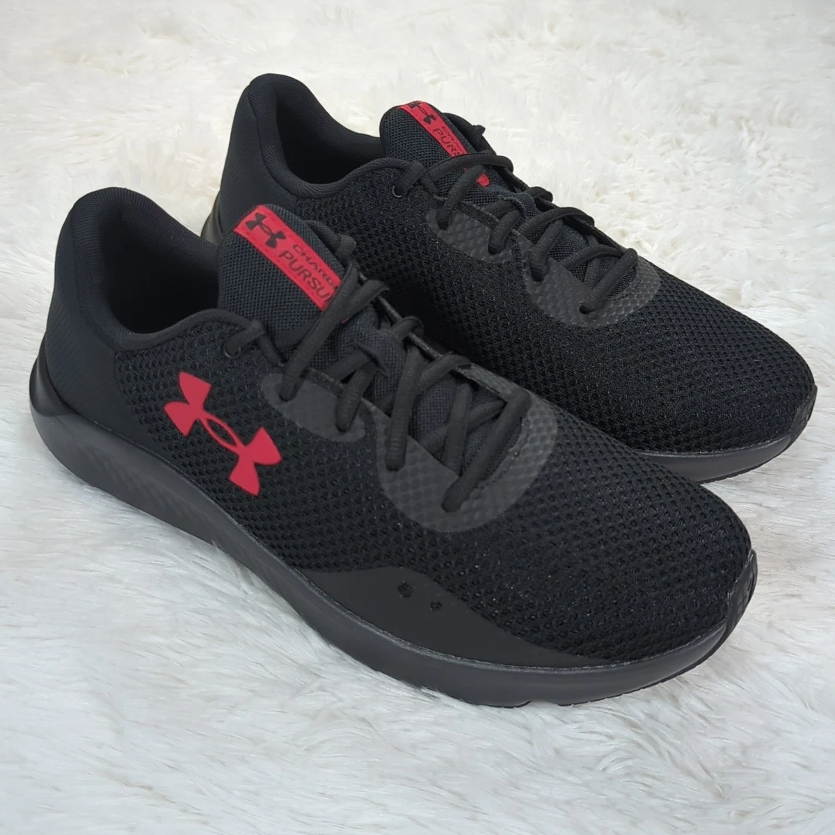 Under Armour Charged Pursuit 3 4E Wide Black Red for sale | eBay display picture 2