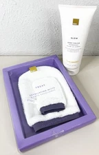 EWC European Wax Center SLOW Aloe Body Polish hair minimizer 6.7 oz W/Mitts New