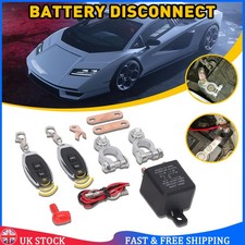 Wireless Dual Remote Battery Disconnect Relay Master Kill Cut-off Switch 12V NEW